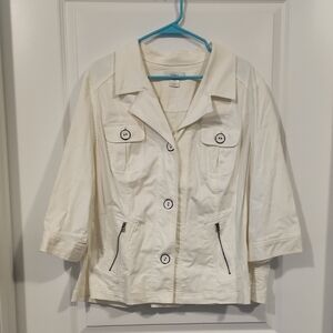 Women's C.J.Banks Cream Jacket